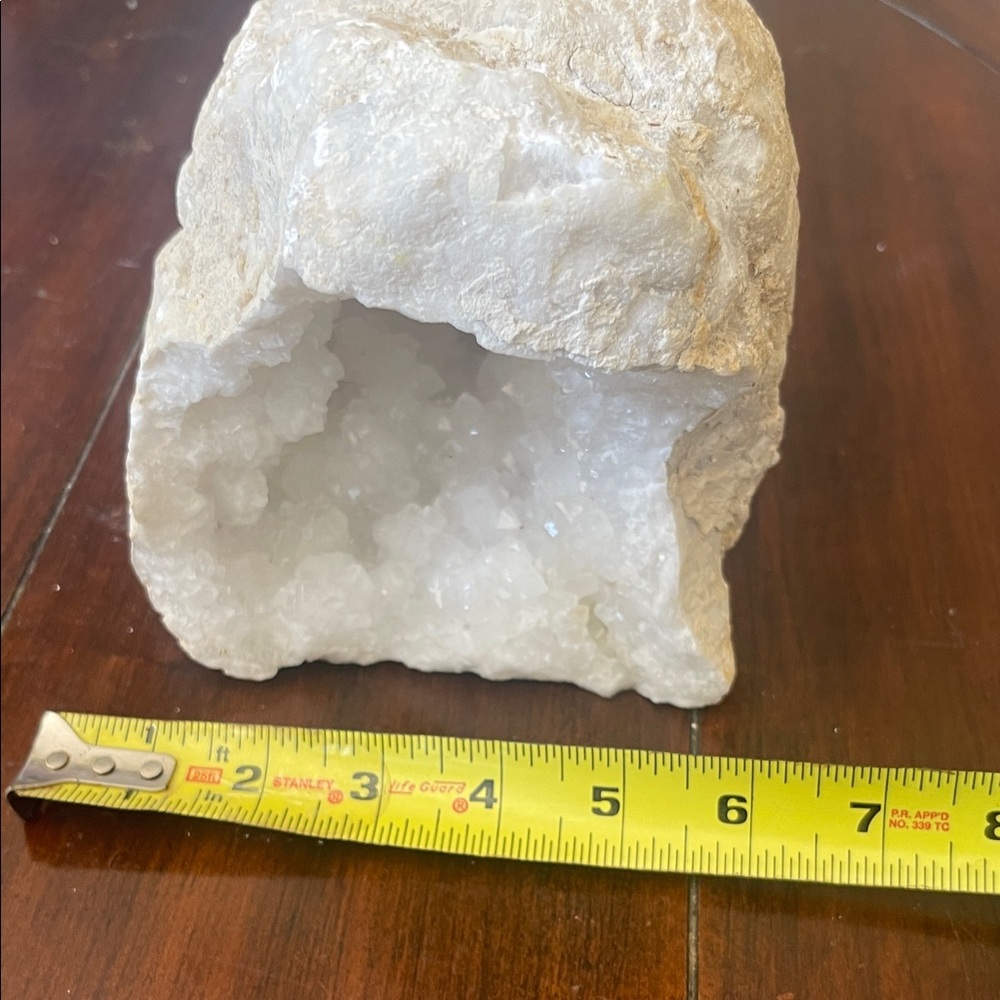 Natural White Geode Crystal - Picture 2 of 9